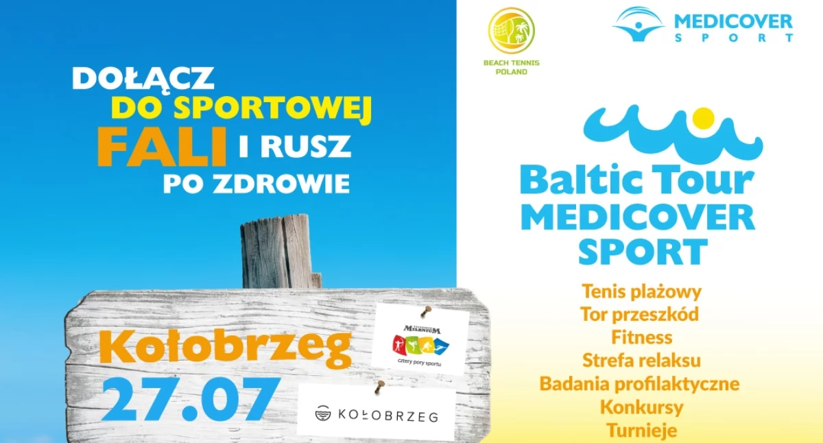 Seniorzy na boisko, dzieci na tor przeszkód. Bezpłatne atrakcje na Plaży Milenium w ramach Baltic Tour