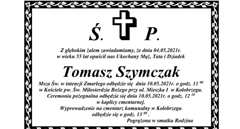 Zmarł Tomasz Szymczak
