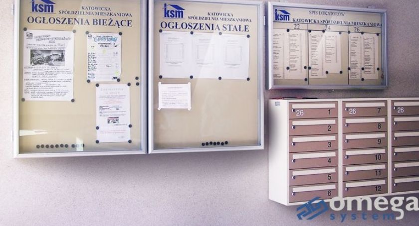 Gabloty ogłoszeniowe najlepszym sposobem na komunikację z mieszkańcami
