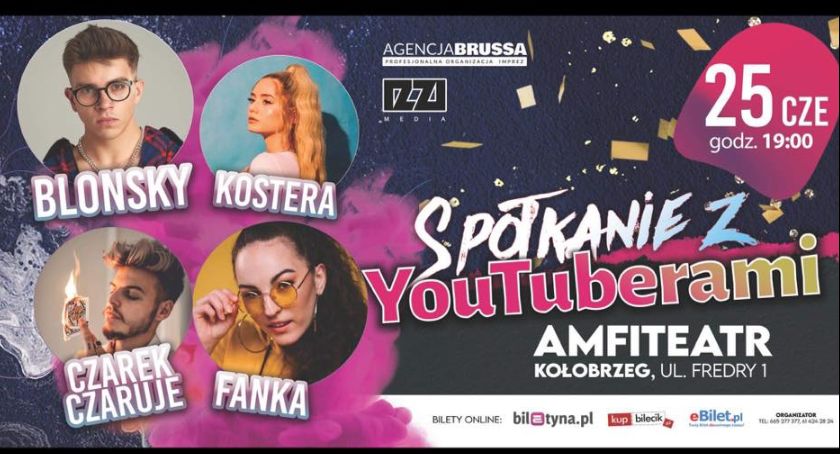 Spotkanie z Youtuberami w kołobrzeskim amfiteatrze