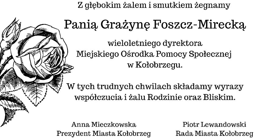 Zmarła Grażyna Foszcz-Mirecka