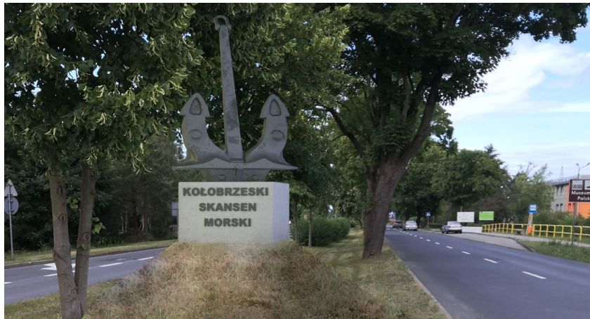 Kołobrzeg wita kotwicą