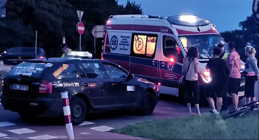 Potrącenie młodej rowerzystki 