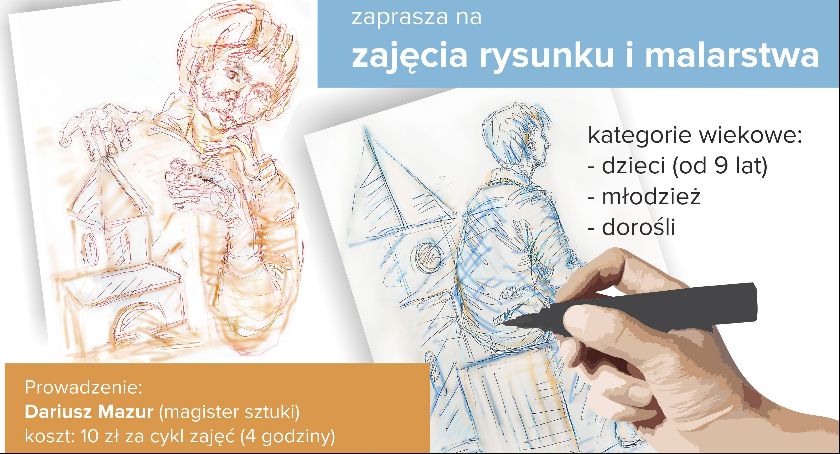 Warsztaty rysunku i malarstwa w RCK