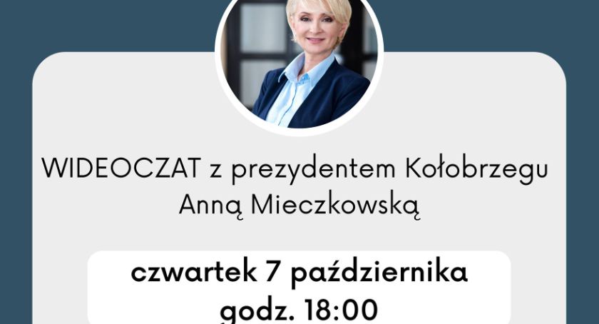 Kolejny wideoczat z Prezydent Kołobrzegu