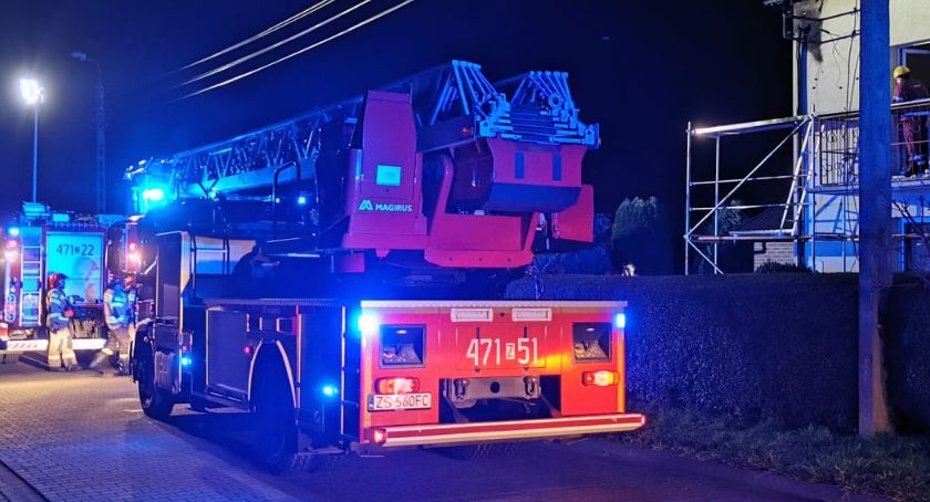 Kołobrzescy strażacy odebrali wezwanie do pożaru budynku