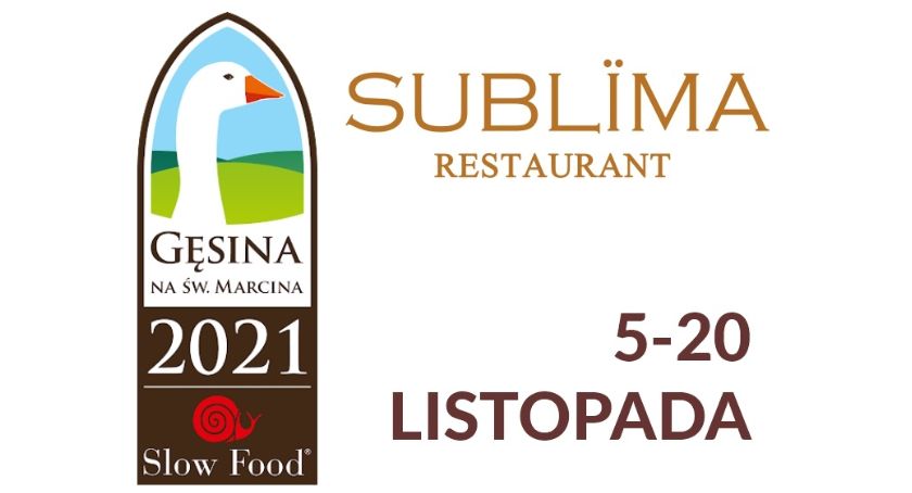 Gęsina na św. Marcina – w restauracji Sublima
