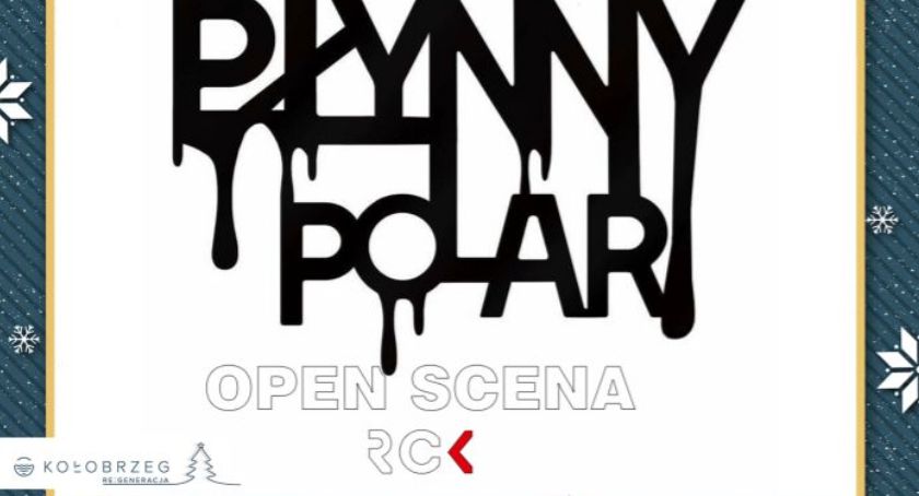 Scena przy Jarmarku Bożonarodzeniowym. Koncert zespołu Płynny Polar