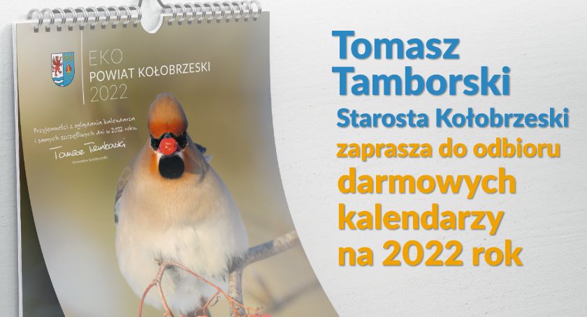 Darmowe kalendarze dla mieszkańców powiatu