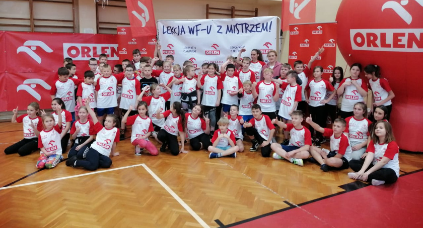 Lekcja WF-u z mistrzem