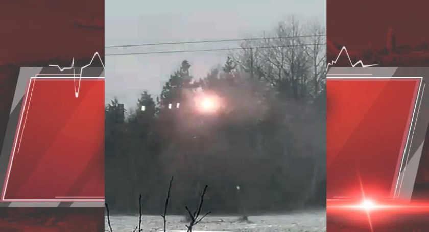 Pożar linii energetycznej