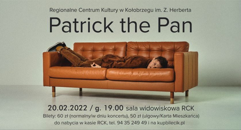 Patrick the Pan wystąpi w Regionalnym Centrum Kultury 