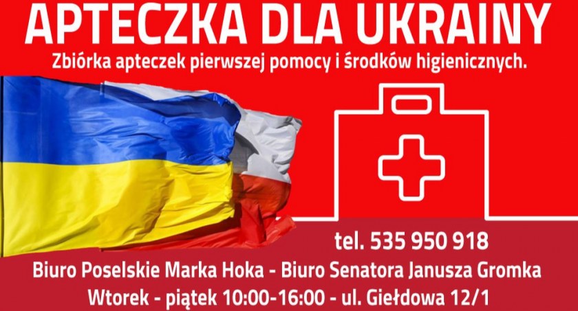 Zbiórka apteczek medycznych w Biurze Poselsko-Senatorskim