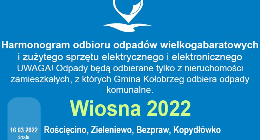 Gmina Kołobrzeg: Wiosenna zbiórka odpadów wielkogabarytowych