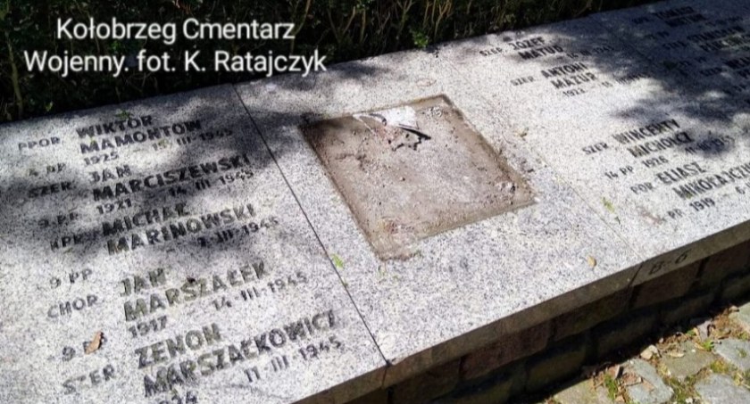 Kto zniszczył groby na cmentarzu wojennym? Kołobrzeski magistrat szuka świadków zdarzenia