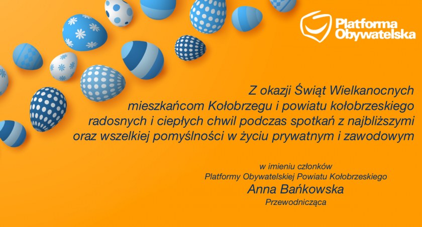 Platforma Obywatelska Powiatu Kołobrzeskiego. Życzenia świąteczne