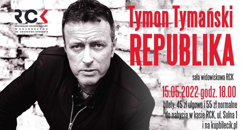 Tymon Tymański w RCK. Koncert artysty w najbliższą niedzielę
