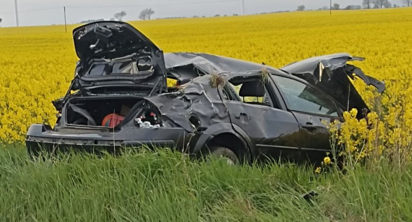 Wypadek w okolicach Gościna. Jedna osoba poszkodowana