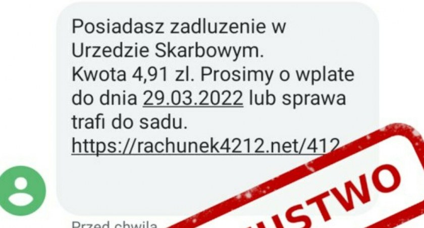 Uwaga na fałszywe SMS-y dotyczące zadłużenia