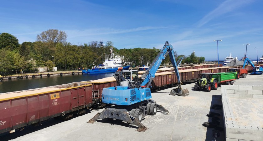 Kolejny transport kukurydzy z Ukrainy w kołobrzeskim porcie