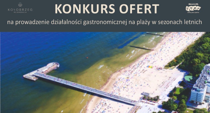 Konkurs ofert na działalność gastronomiczną na plaży