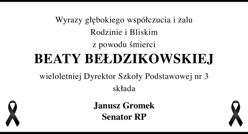 Najszczersze wyrazy współczucia