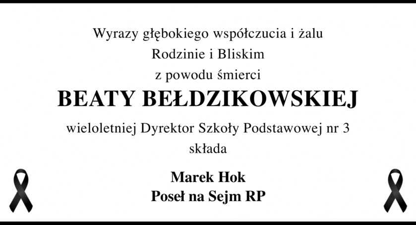 Wyrazy głębokiego współczucia