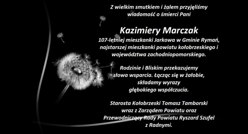 Zmarła najstarsza mieszkanka powiatu