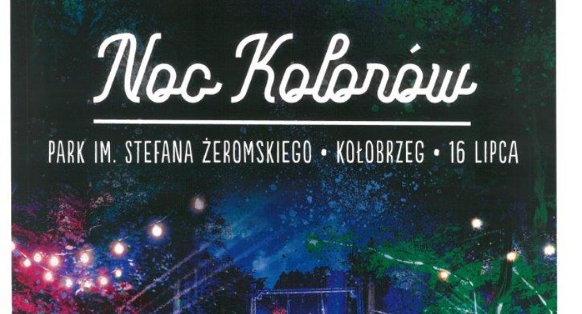 Noc Kolorów w Kołobrzegu. Muzyka i podświetlane alejki parku