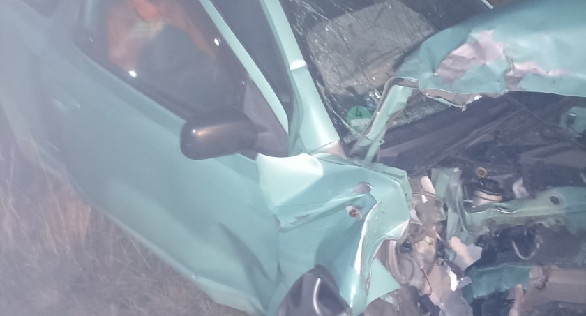 Wypadek pod Gościnem. Jedna osoba poszkodowana
