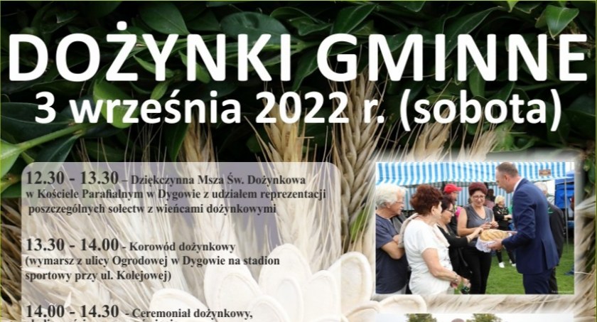 Swięto plonów w najbliższą sobotę w Dygowie