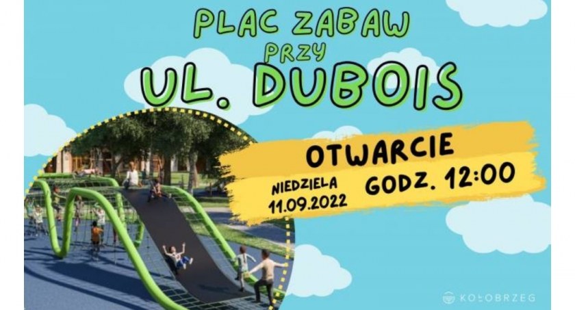 Plac zabaw przy ul. Dubois w Kołobrzegu. Otwarcie w niedzielę 