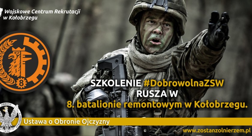 Rusza dobrowolna zasadnicza służba wojskowa w 8 Batalionie Remontowym w Kołobrzegu
