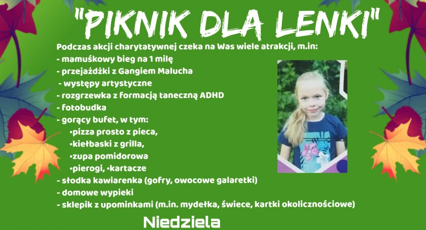 Piknik dla Lenki w Gościnie. Warto wziąć udział w wydarzeniu
