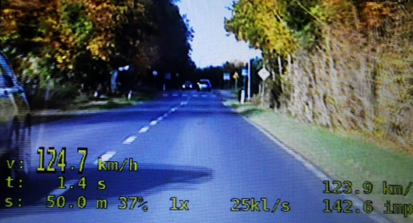 Jechał 124 km/h w terenie zabudowanym. Dostał 2500 zł mandatu