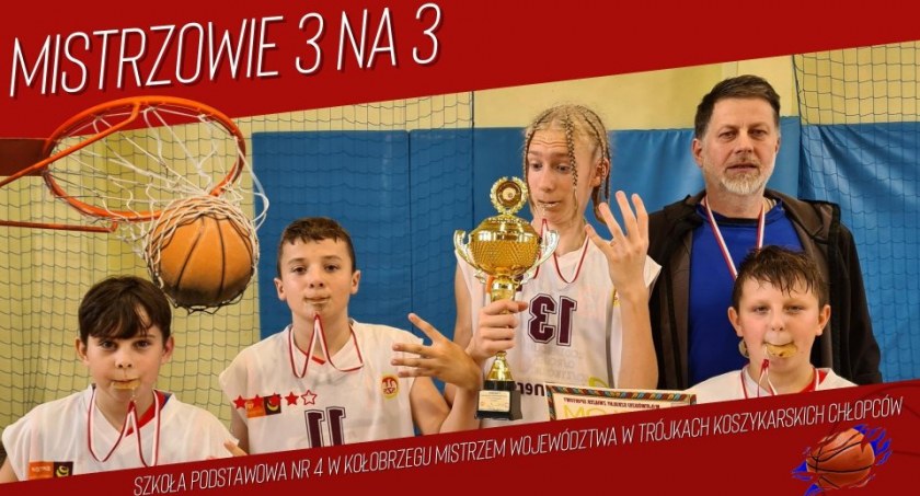 SP 4 mistrzem województwa w trójkach koszykarskich chłopców