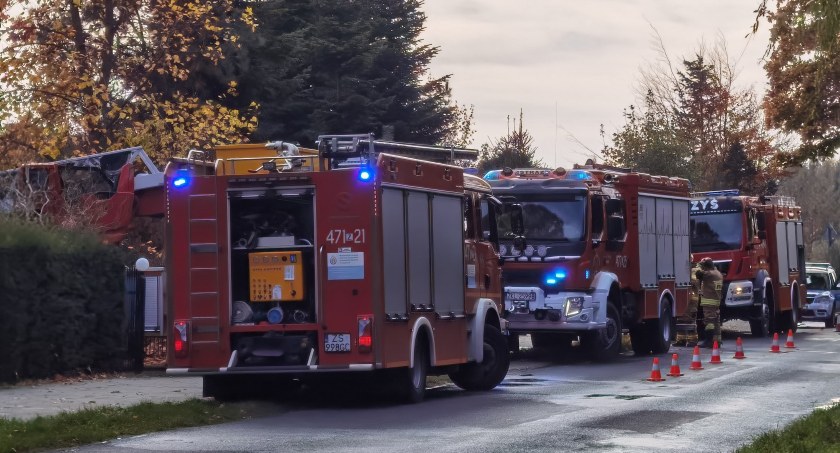 Pożar domu pod Kołobrzegiem (foto)