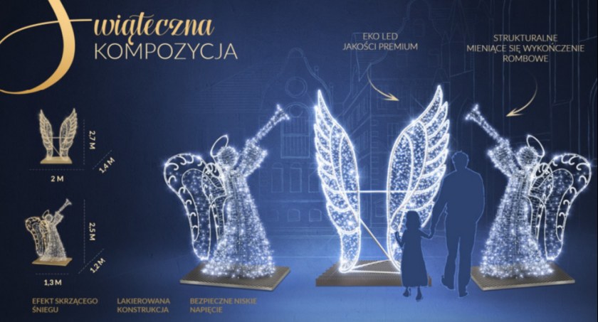 Odrobina świąt tylko przy kołobrzeskim ratuszu. Rozstrzygnięto przetarg na oświetlenie świąteczne