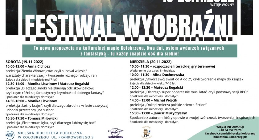 Festiwal Wyobraźni w dniach 19-20 listopada 