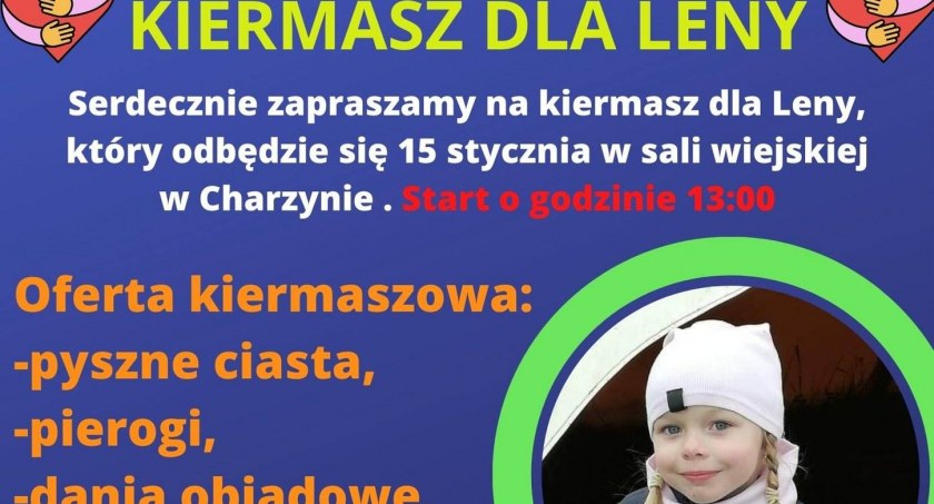 Kiermasz dla Leny w Charzynie. Warto wziąć udział w wydarzeniu