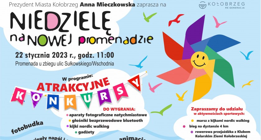 Najbliższa niedziela na nowej promenadzie. Weź udział w wydarzeniu