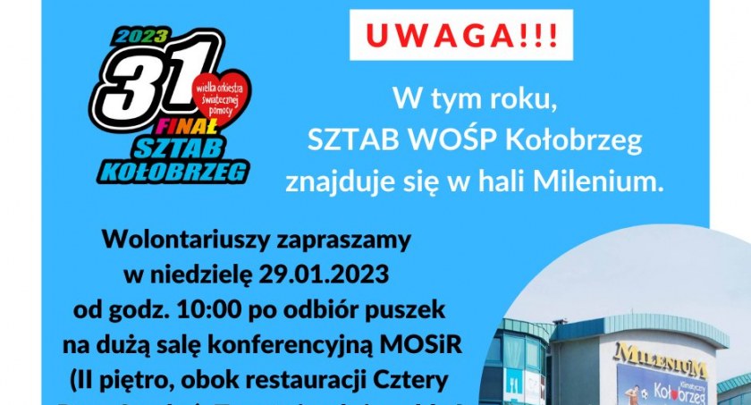 Sztab WOŚP w kołobrzeskim MOSiR