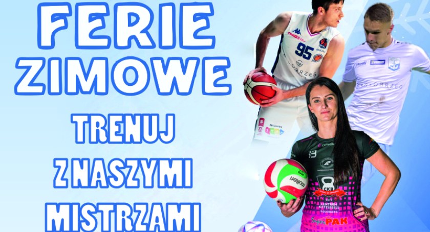 Komunikat MOSiR: Ferie Zimowe 2023 - Trenuj z Naszymi Mistrzami
