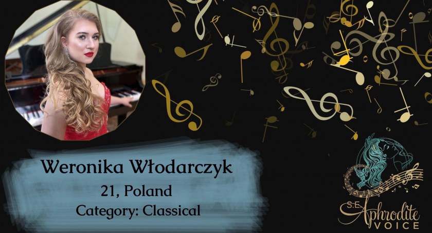Weronika Włodarczyk pierwsza w międzynarodowych konkursach wokalnych