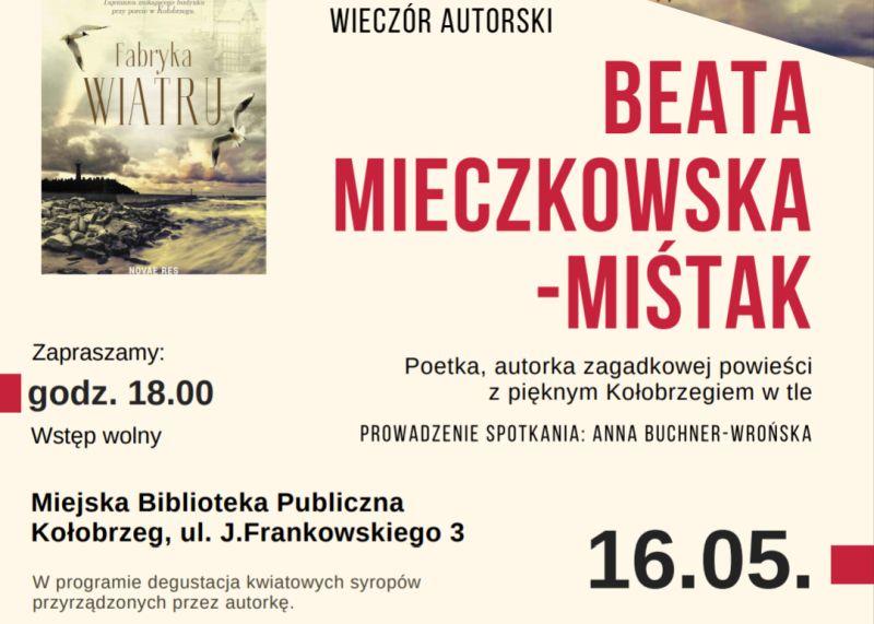 Wieczór autorski z Beatą Mieczkowską-Miśtak