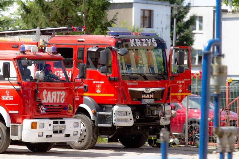 Ewakuowani mieszkańcy i akcja straży na kołobrzeskim Radzikowie 