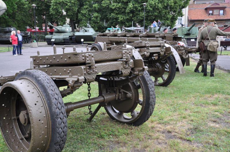 Historyczne lawety w posiadaniu muzeum