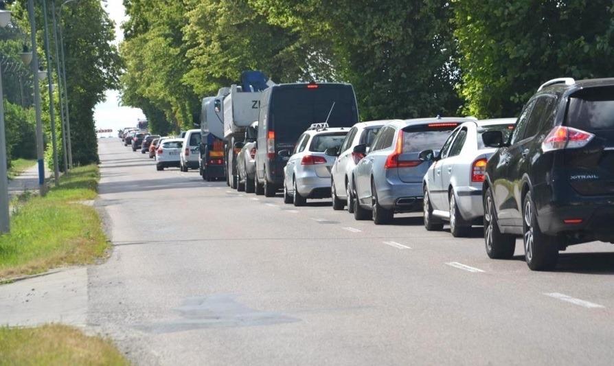 Ruch wahadłowy na wjeździe do Kołobrzegu 