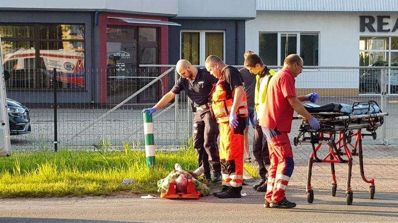 Potrącenie na Grzybowskiej. Wprowadzono ruch wahadłowy (foto)