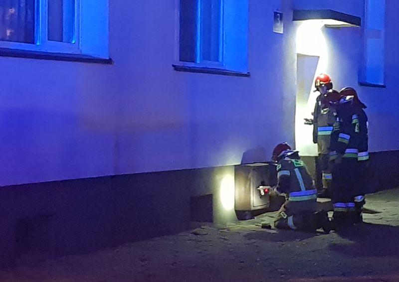 Gaz wydobywał się z instalacji w budynku